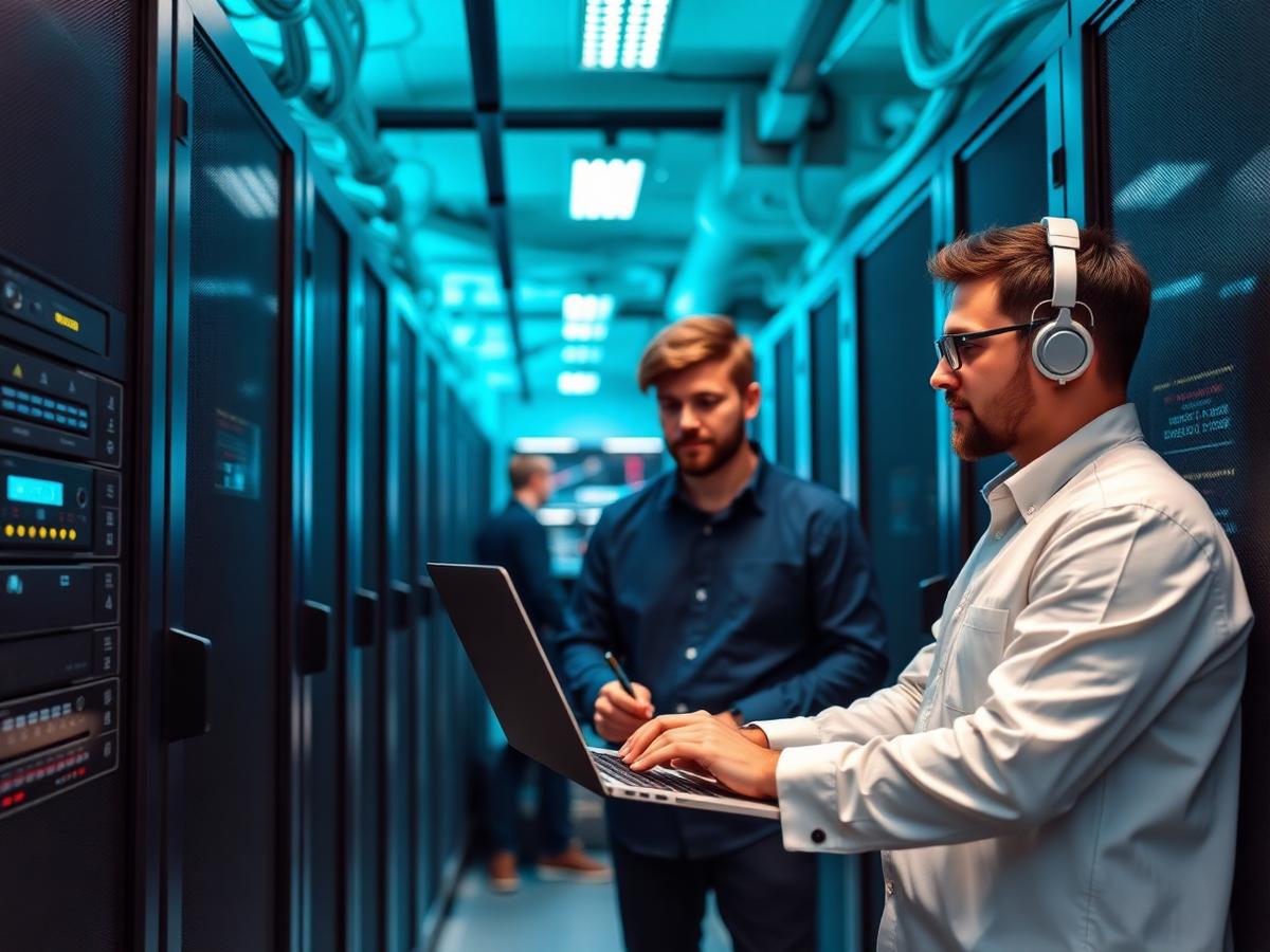 Computer scientists working on IT systems